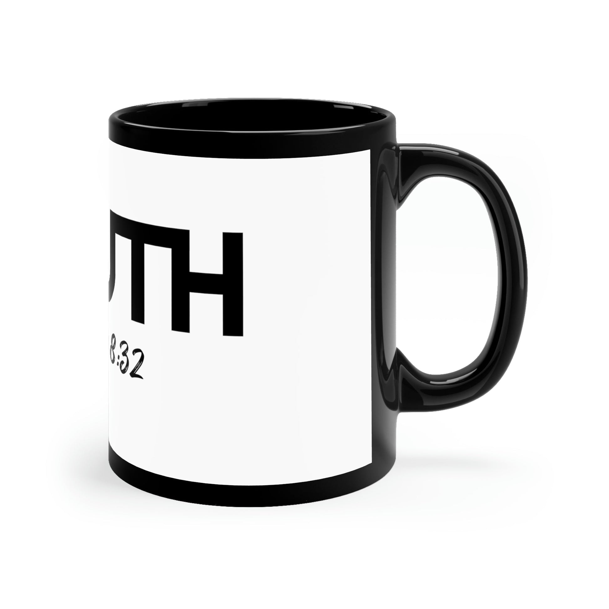 Truth John 8:32 11Oz Black Mug