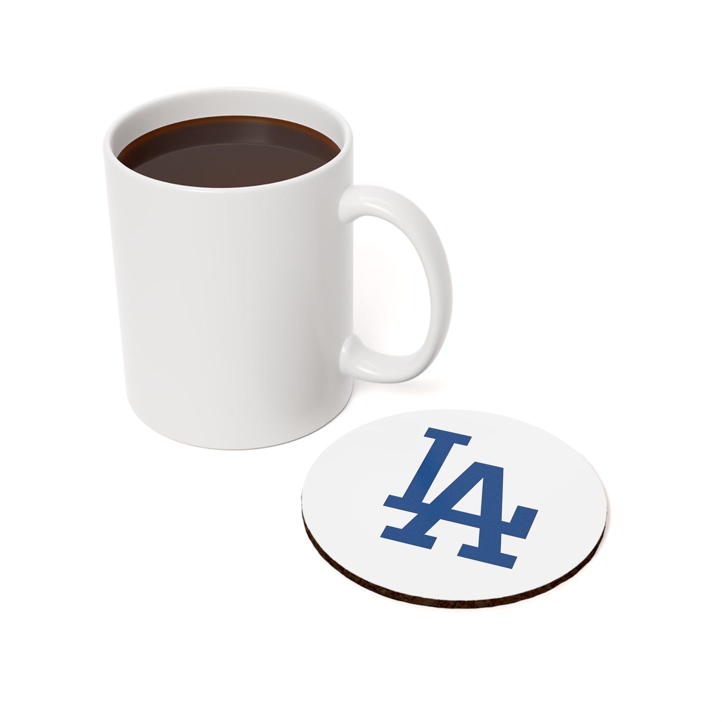 Los Angeles Coaster Set, Cork Back Drink Coaster, Eco-Friendly Home Decor, Perfect for Sports Fans, Gift for Him or Her
