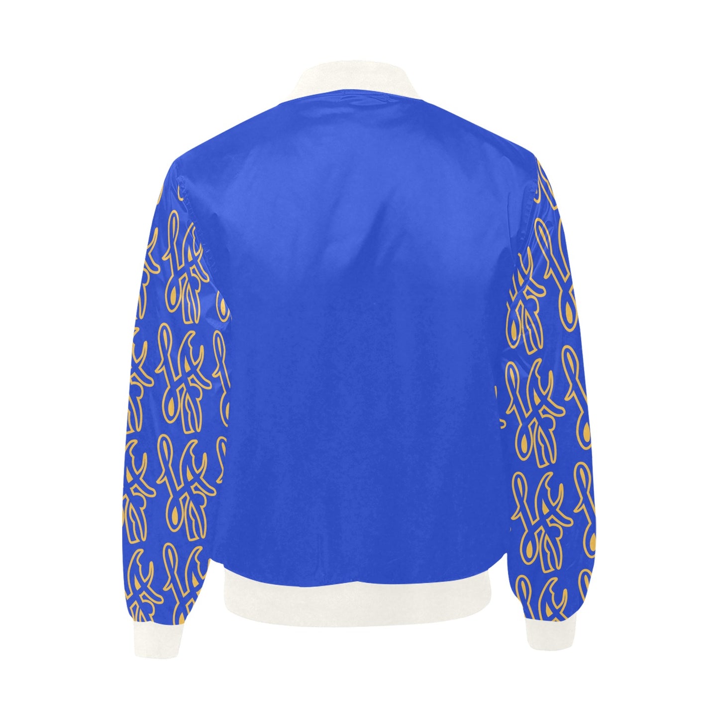 LA RAMS All Over Print Quilted Bomber Jacket for Men (Model H33)