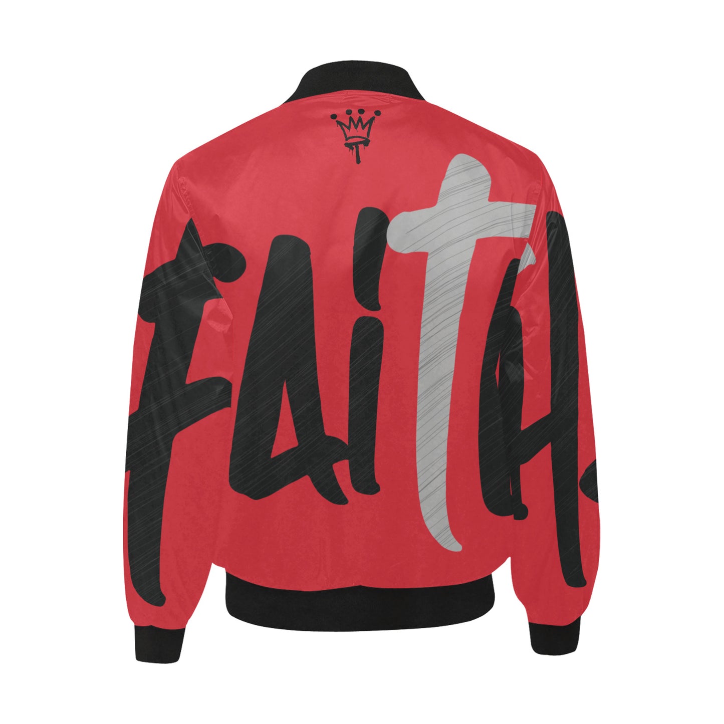 FAITH6 All Over Print Quilted Bomber Jacket for Men (Model H33)