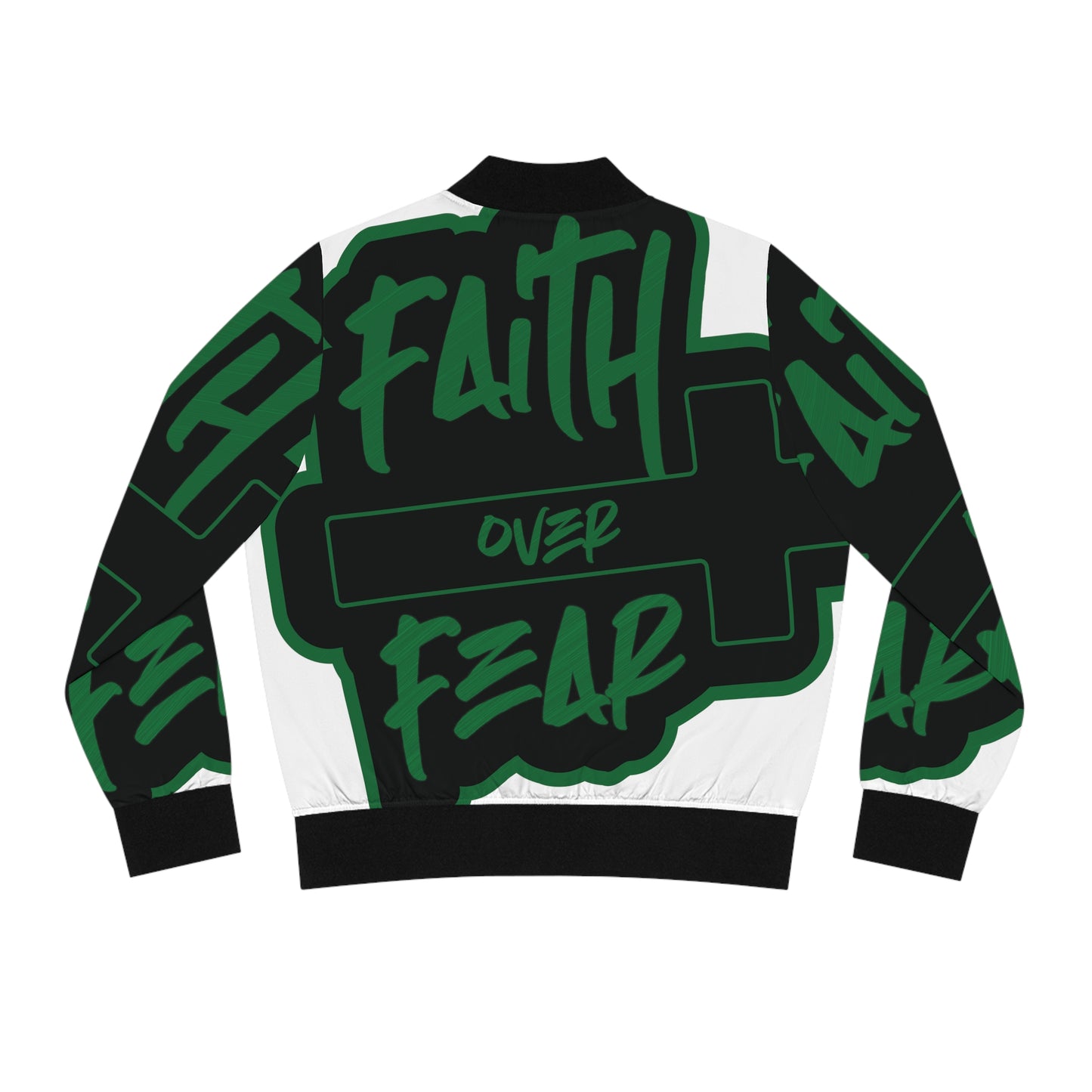 Faith over Fear Women's Bomber Jacket