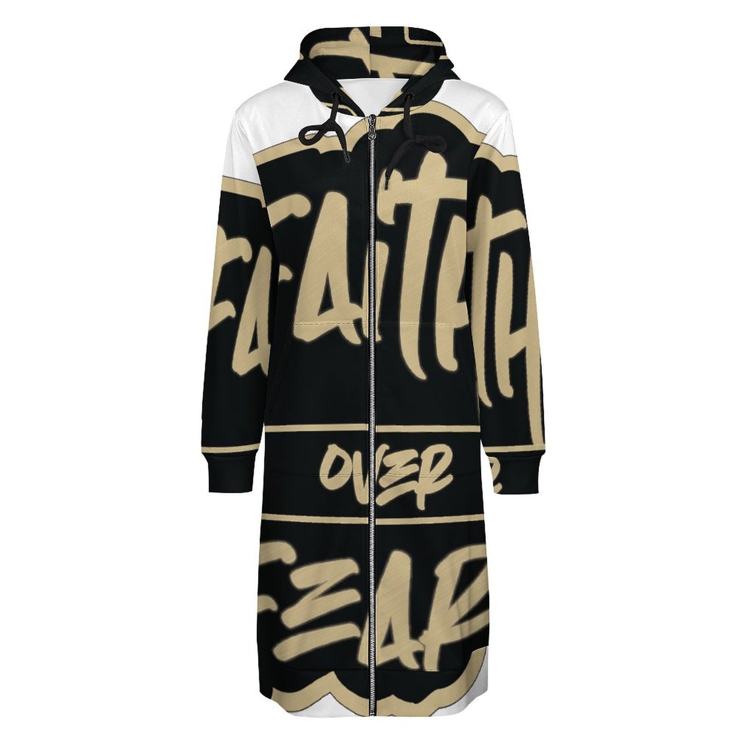 Faith Over Fear Hooded Sweatshirt Dress Hoodie / Jacket