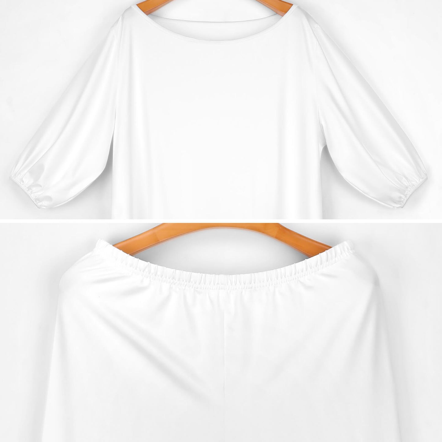 Women’s Off Shoulder Two-piece Set Diagonal shoulder two piece set