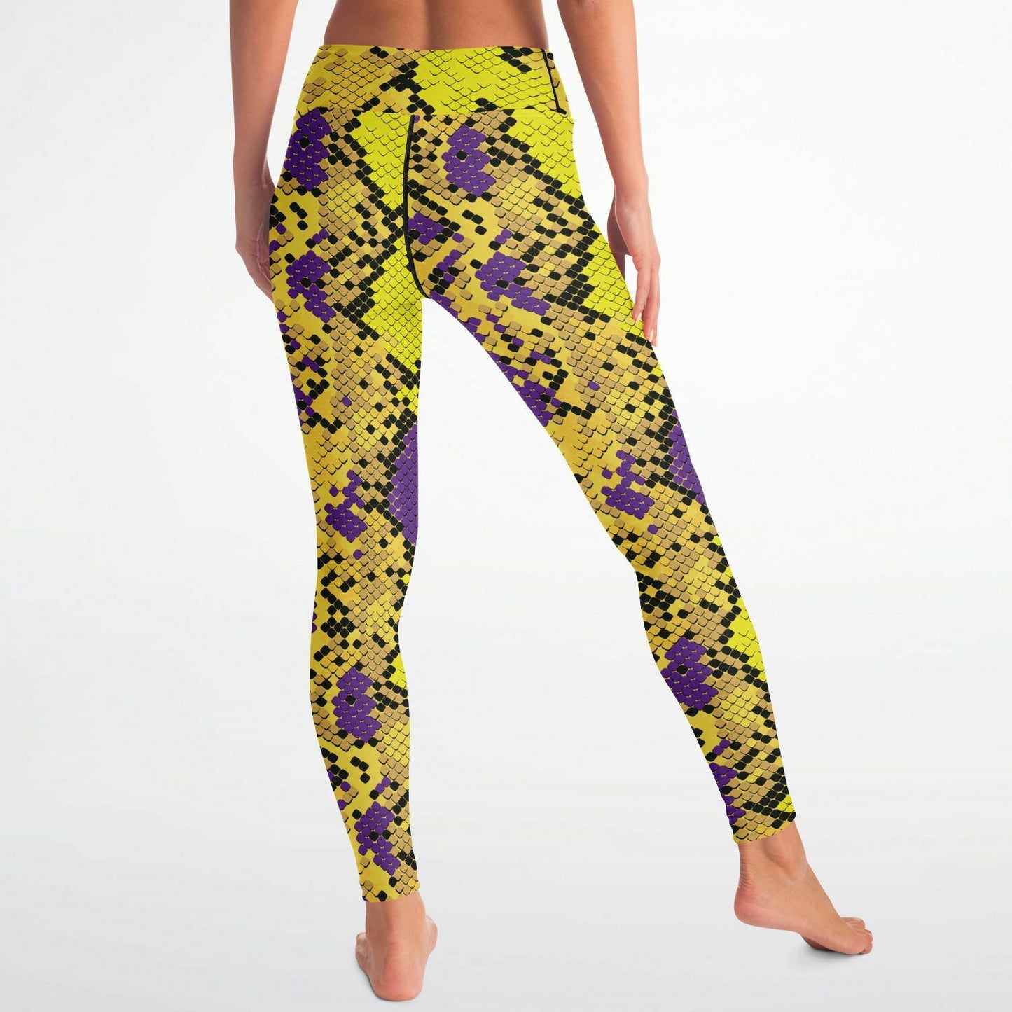 Python Purple & Gold Leggings