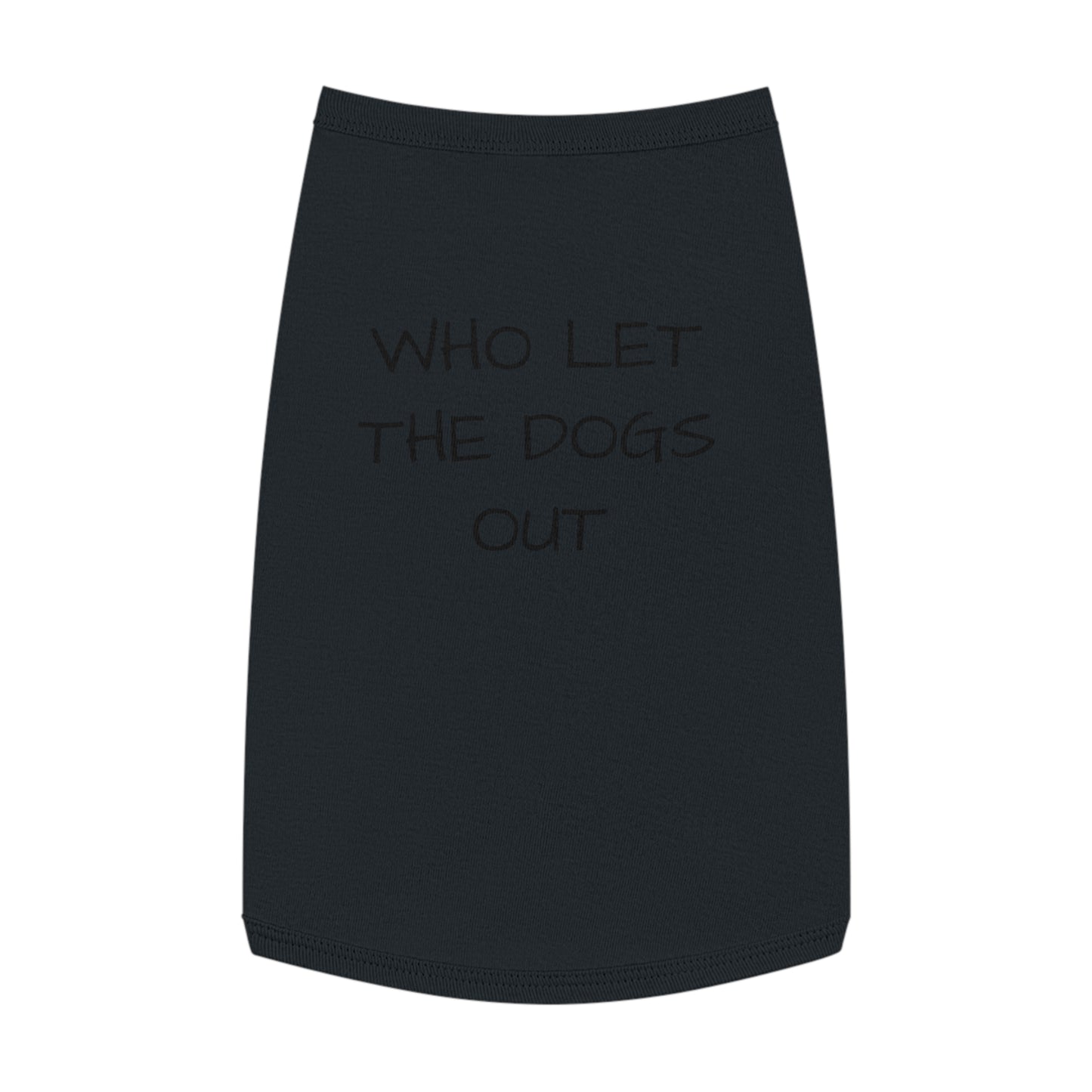 Playful Pet Tank Top - 'Who Let the Dogs Out?', Dog Apparel, Pet Costume, Summer Wear, Dog Lovers Gift, Cute Canine Fashion