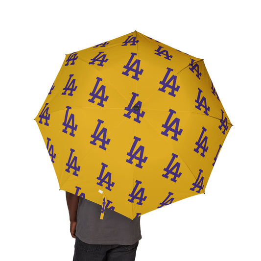 LA Patterned Compact Umbrella, Stylish Rain Gear, Foldable Umbrella, Unique Gift for Rainy Days, Travel Must-Have, College Student Accessory