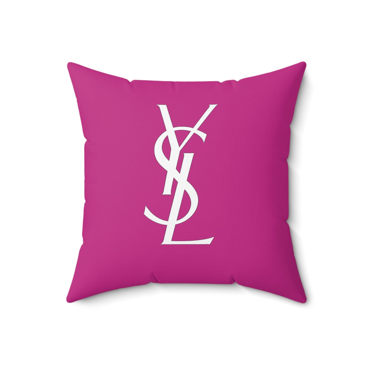 YSL designer Chic Monogrammed Pillow, Decorative Cushion, Stylish Home Decor, Gift for Her, Fashionista Accent Pillow, YSL Inspired Pillow