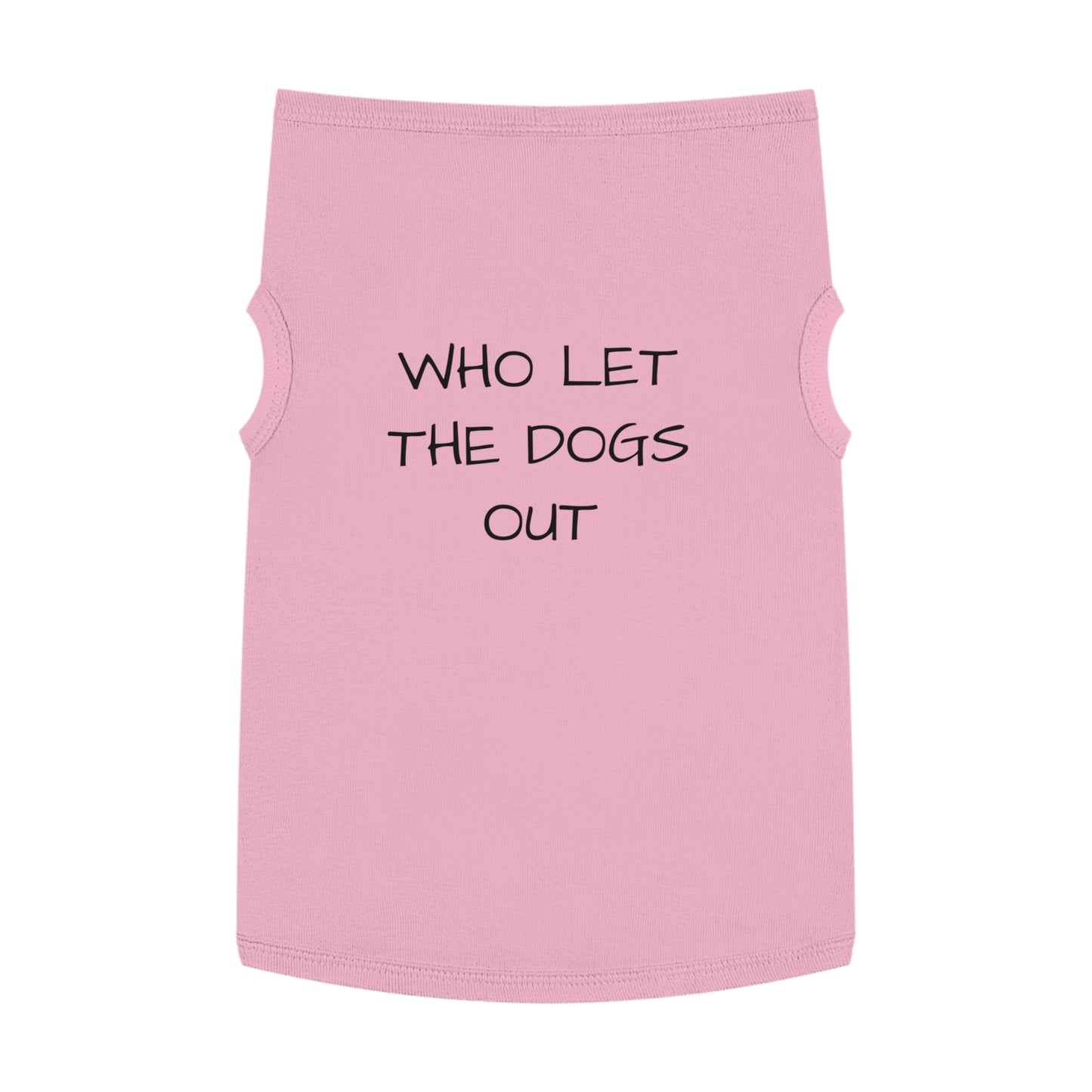Playful Pet Tank Top - 'Who Let the Dogs Out?', Dog Apparel, Pet Costume, Summer Wear, Dog Lovers Gift, Cute Canine Fashion