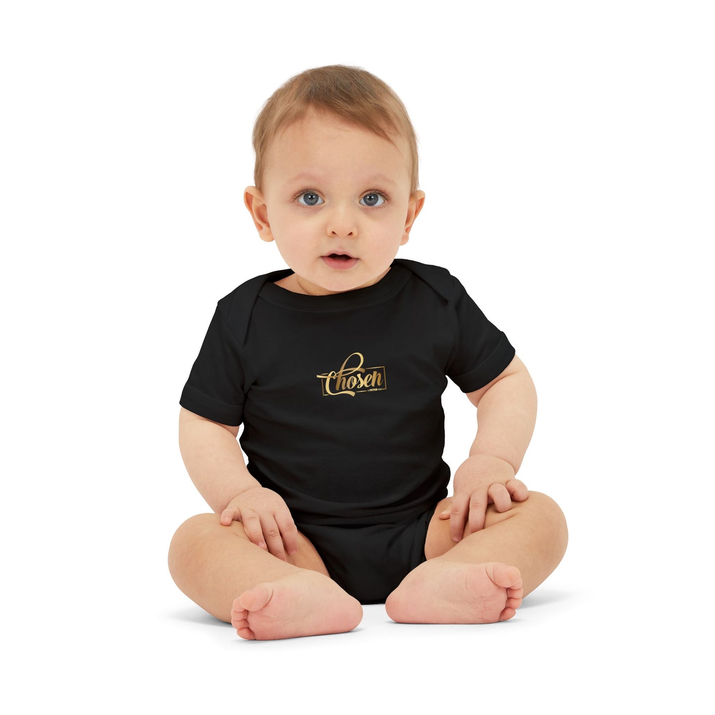Chosen Infant Jersey One Piece – Adorable Baby Bodysuit, Cute Gift for Newborns, Baby Shower Present, Christening Outfit, Unisex Baby Wear