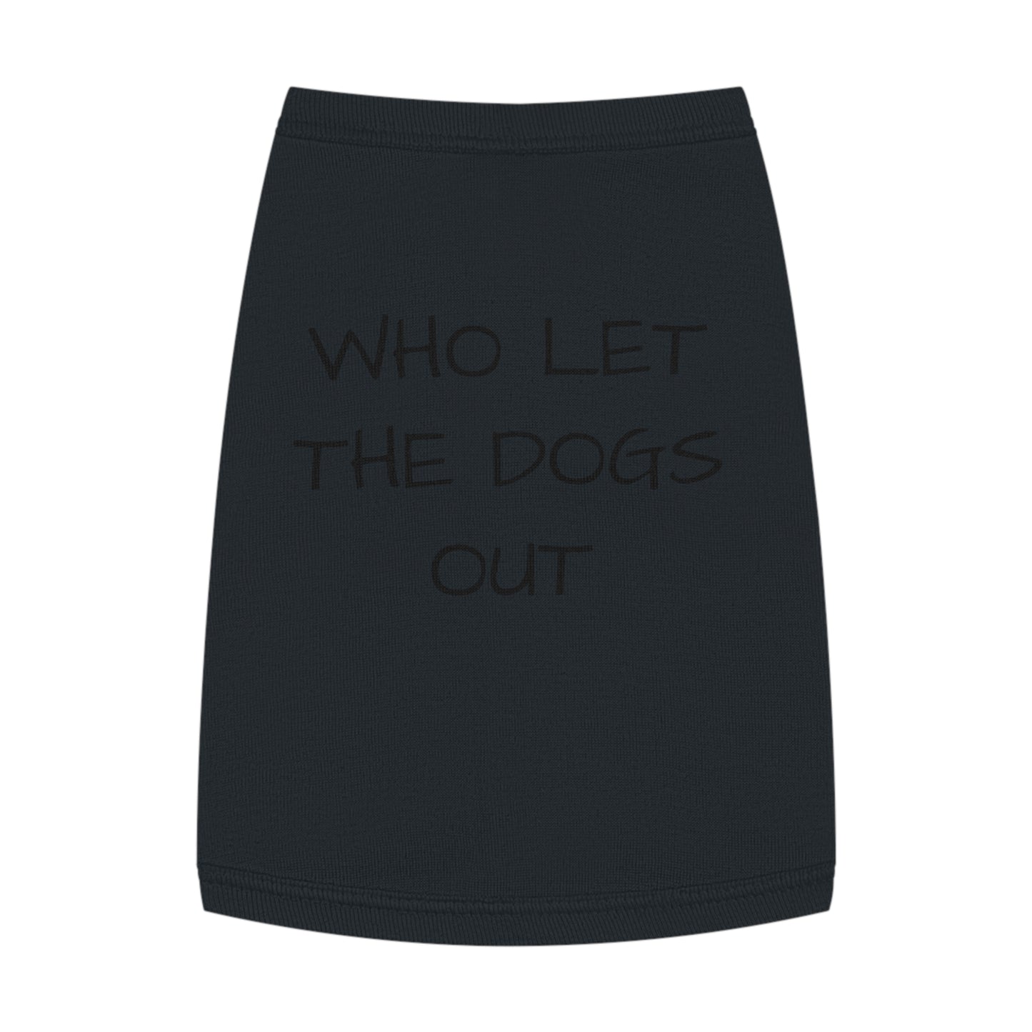 Playful Pet Tank Top - 'Who Let the Dogs Out?', Dog Apparel, Pet Costume, Summer Wear, Dog Lovers Gift, Cute Canine Fashion