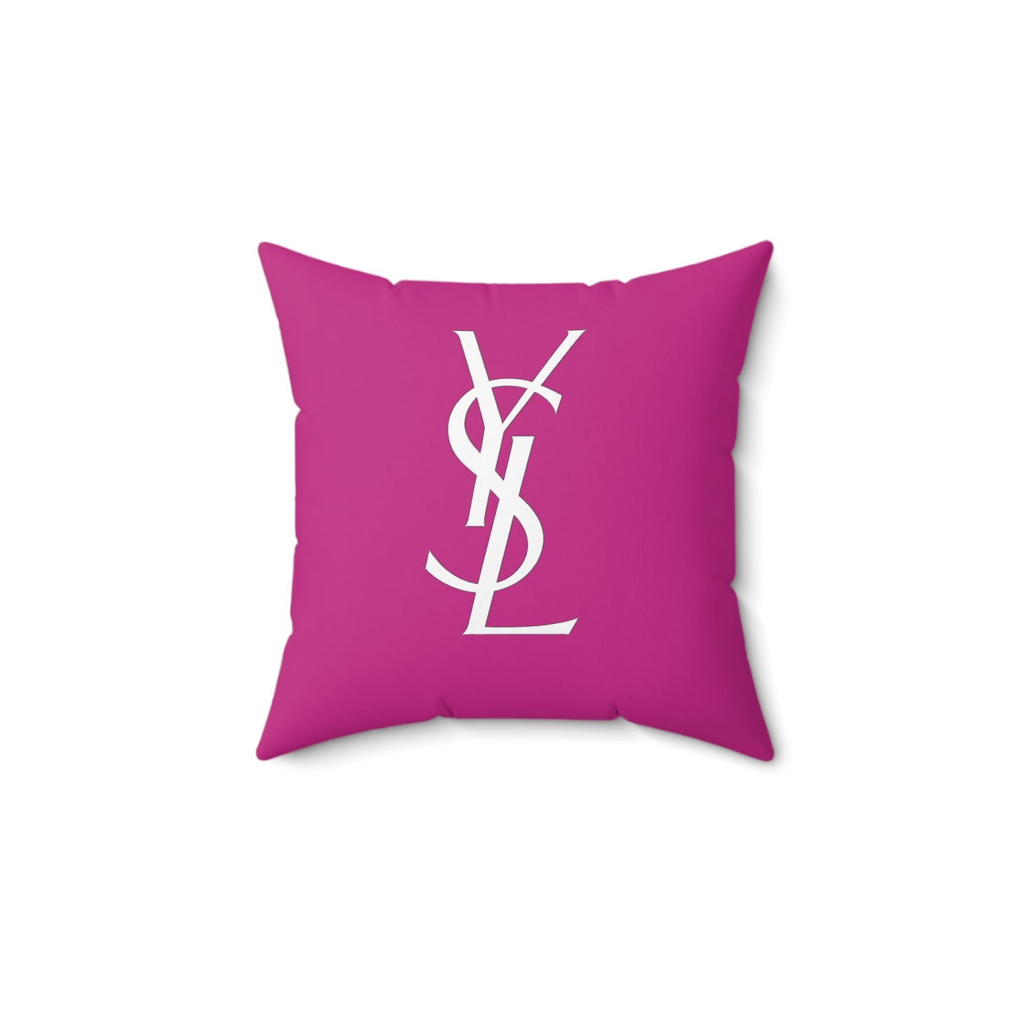 YSL designer Chic Monogrammed Pillow, Decorative Cushion, Stylish Home Decor, Gift for Her, Fashionista Accent Pillow, YSL Inspired Pillow