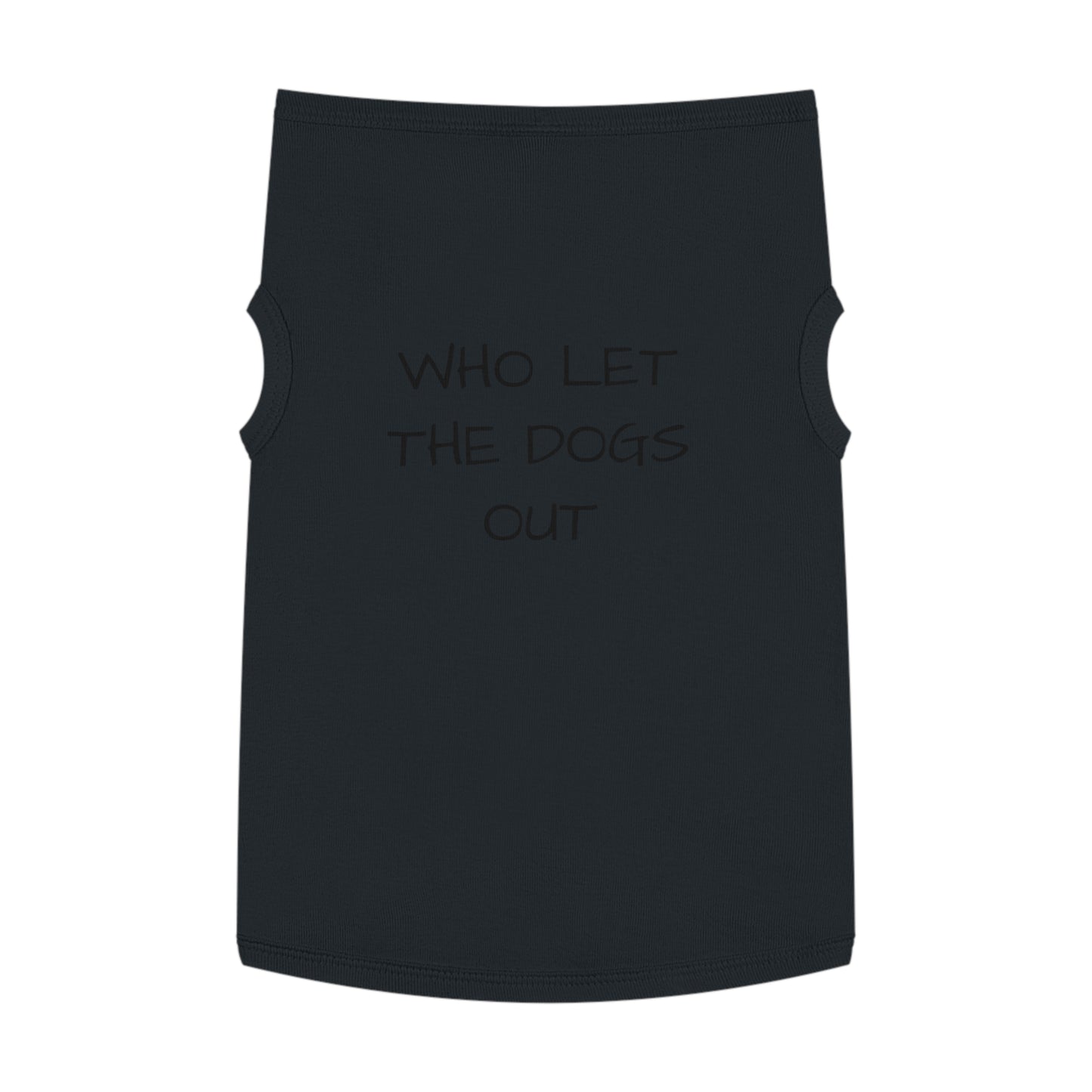 Playful Pet Tank Top - 'Who Let the Dogs Out?', Dog Apparel, Pet Costume, Summer Wear, Dog Lovers Gift, Cute Canine Fashion