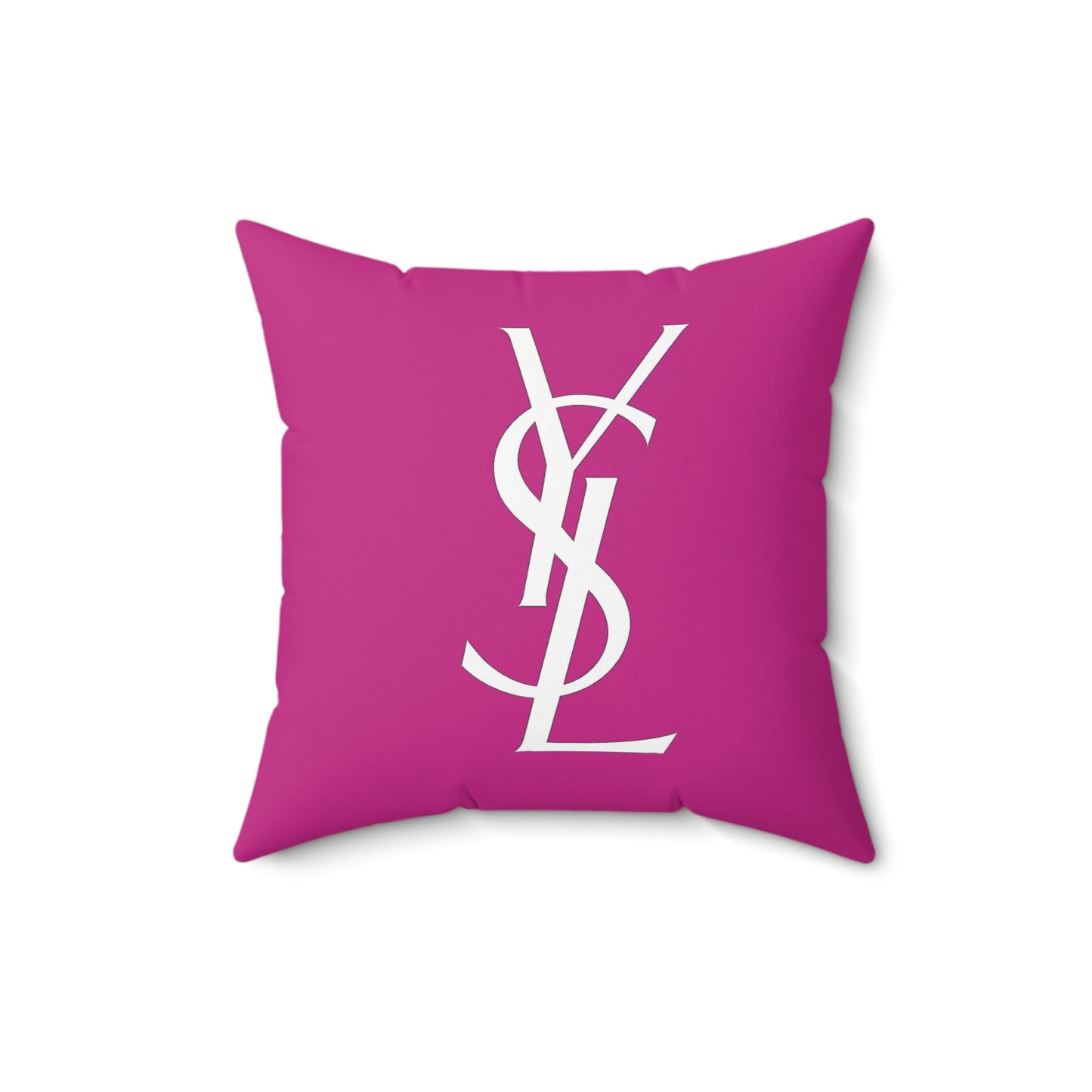 YSL designer Chic Monogrammed Pillow, Decorative Cushion, Stylish Home Decor, Gift for Her, Fashionista Accent Pillow, YSL Inspired Pillow