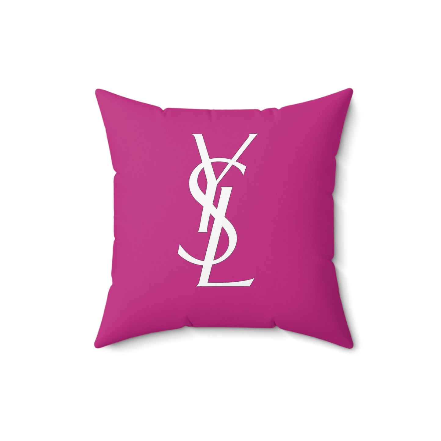 YSL designer Chic Monogrammed Pillow, Decorative Cushion, Stylish Home Decor, Gift for Her, Fashionista Accent Pillow, YSL Inspired Pillow