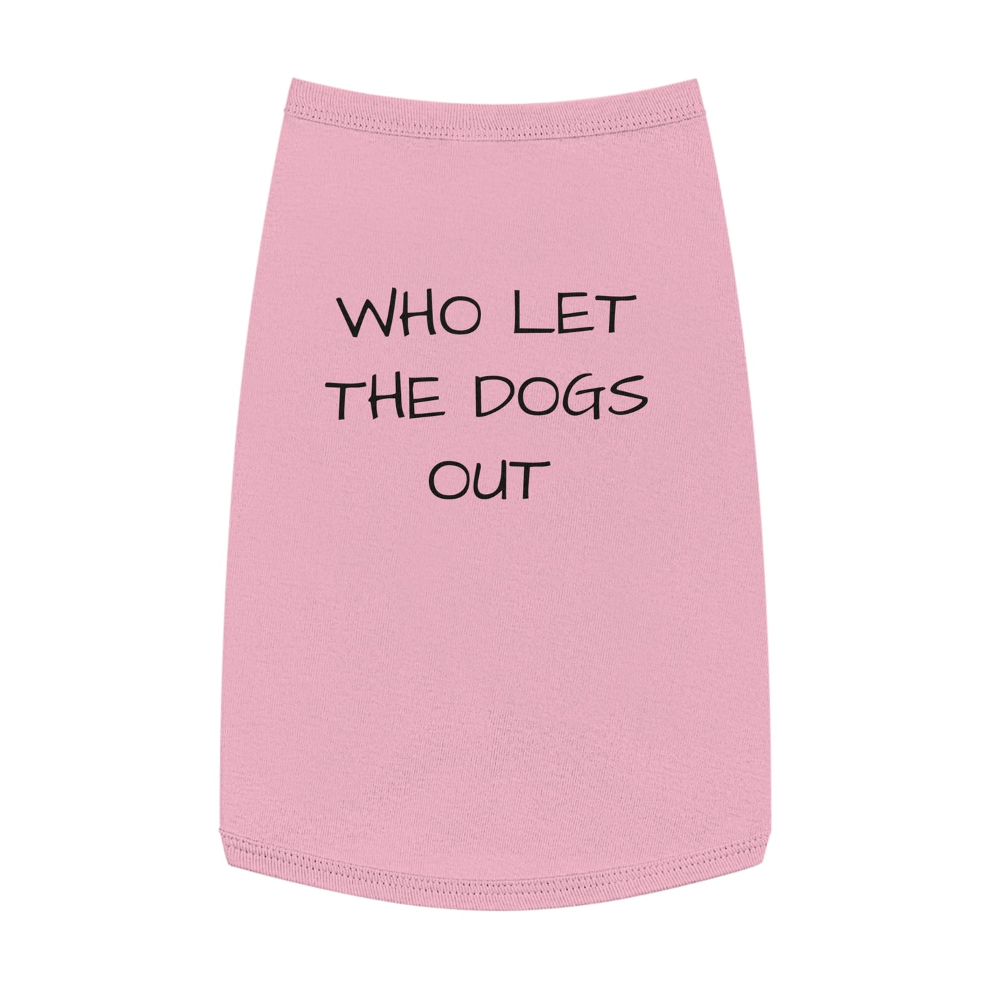 Playful Pet Tank Top - 'Who Let the Dogs Out?', Dog Apparel, Pet Costume, Summer Wear, Dog Lovers Gift, Cute Canine Fashion