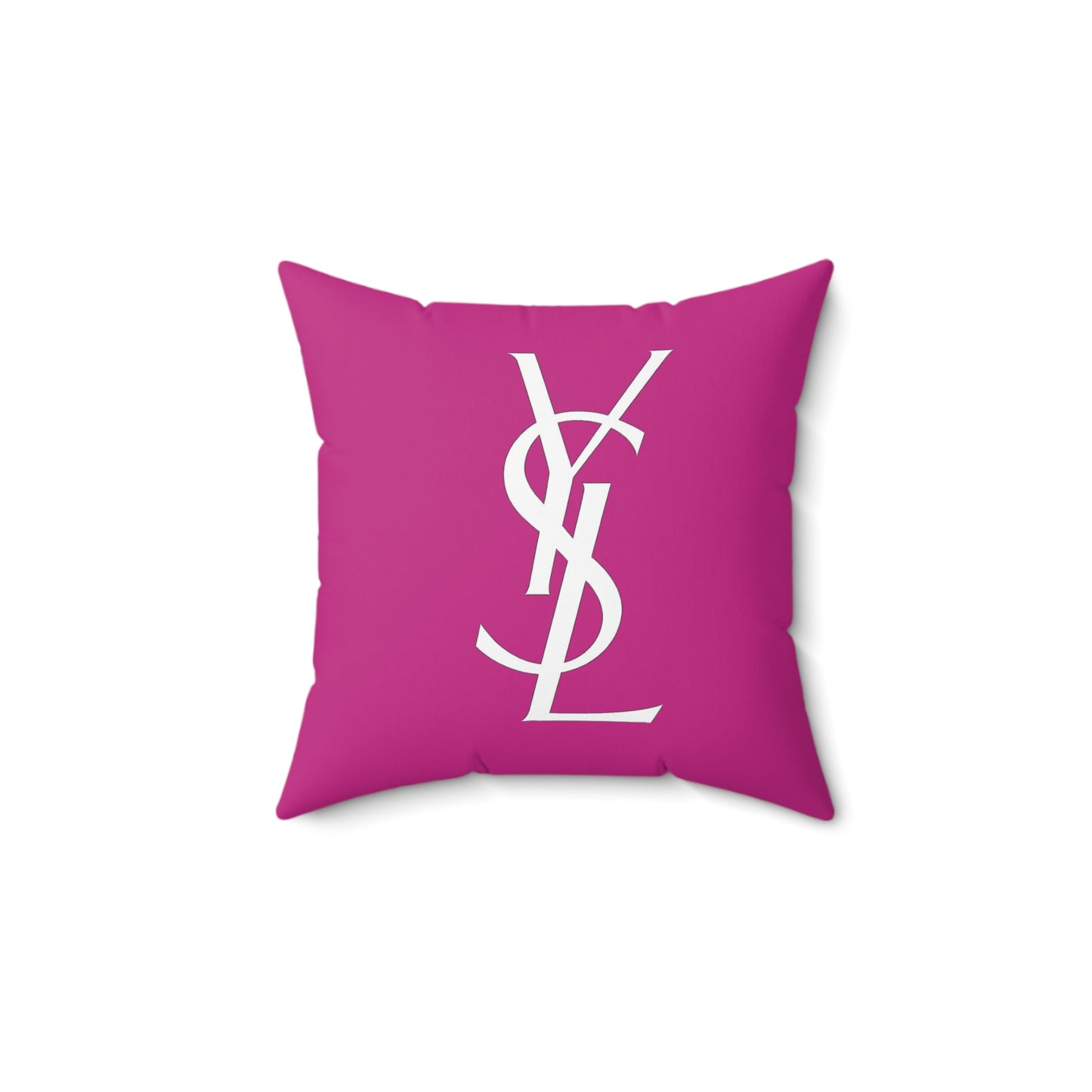 YSL designer Chic Monogrammed Pillow, Decorative Cushion, Stylish Home Decor, Gift for Her, Fashionista Accent Pillow, YSL Inspired Pillow
