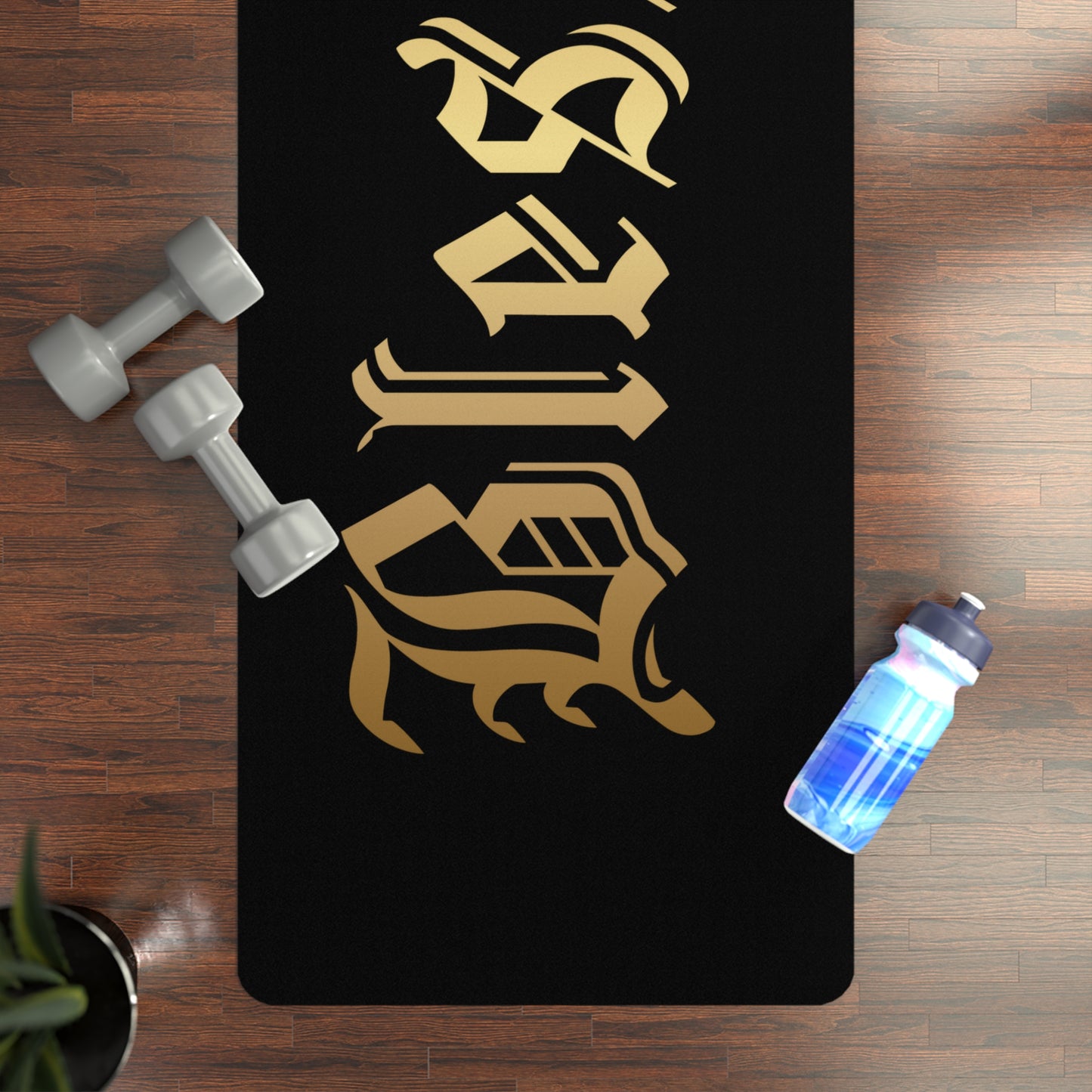Blessed Rubber Yoga Mat, Non-Slip Exercise Mat, Meditation Mat, Gift for Yogis, Inspirational Yoga Gear