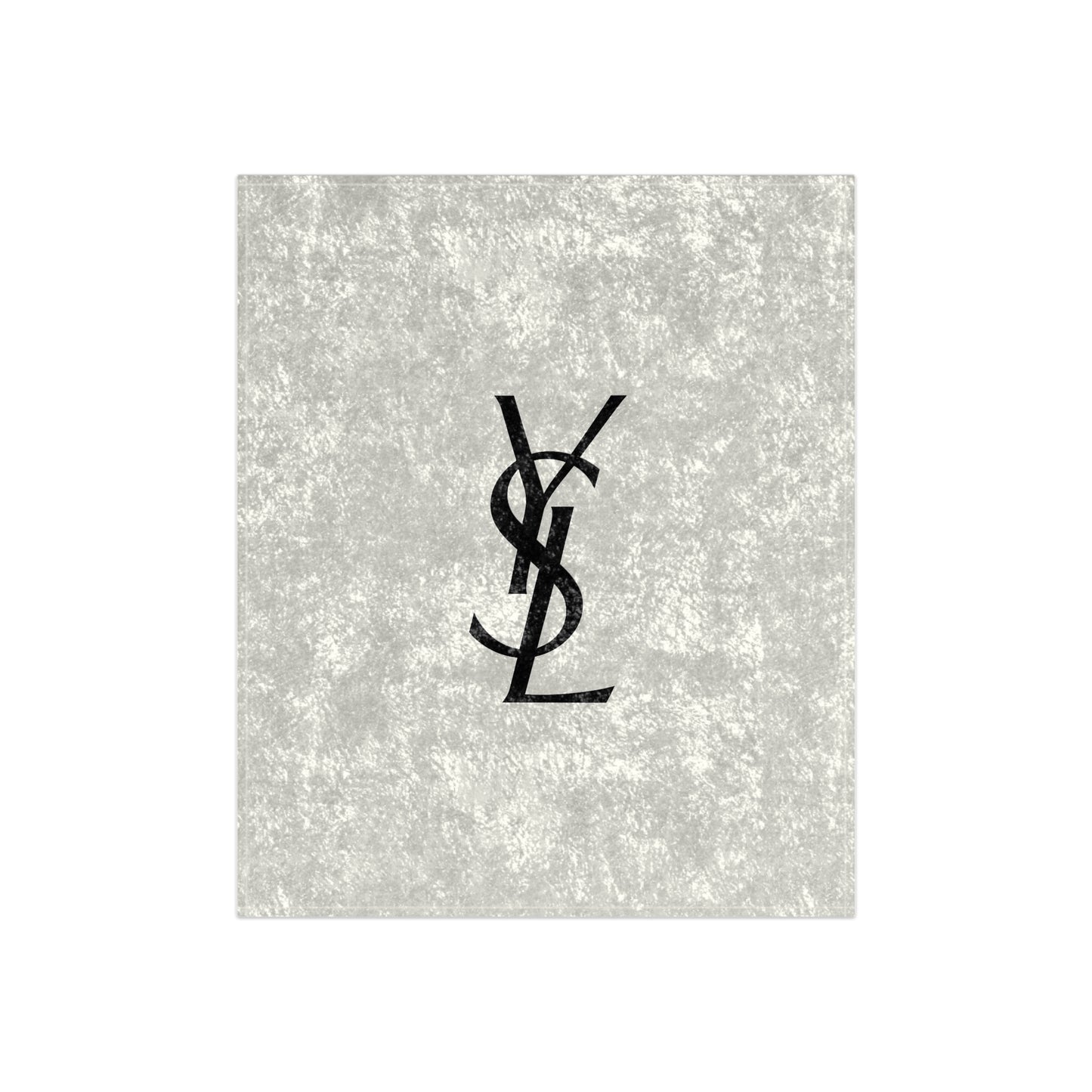 YSL designer inspired Stylish Crushed Velvet Blanket, Cozy Home Decor, Luxury Gift, Modern Living Room, Soft Throw Blanket, Chic Design for Any Occasion