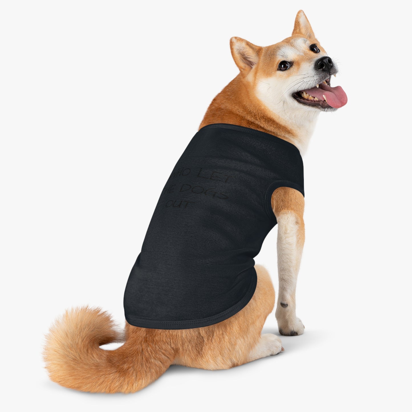 Playful Pet Tank Top - 'Who Let the Dogs Out?', Dog Apparel, Pet Costume, Summer Wear, Dog Lovers Gift, Cute Canine Fashion