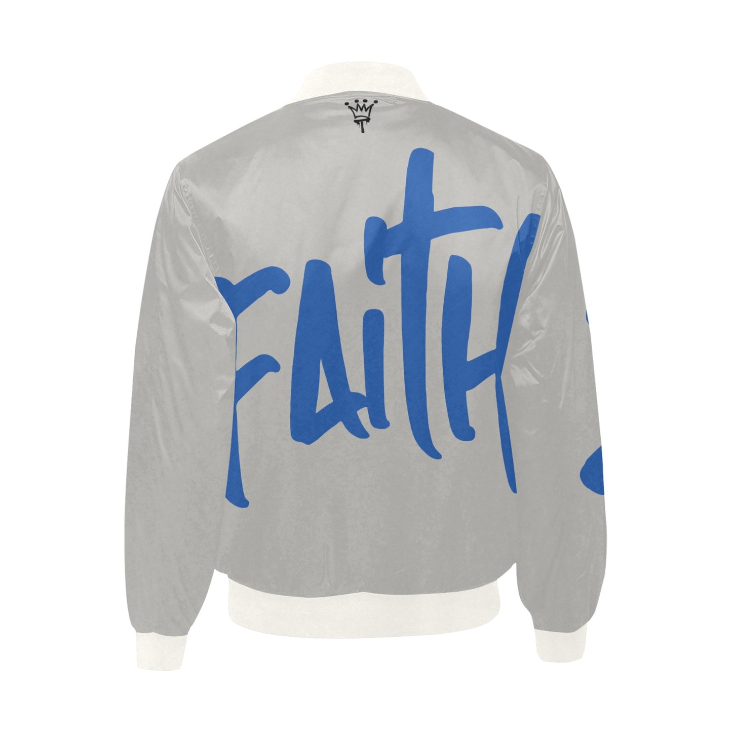 faith All Over Print Quilted Bomber Jacket for Men (Model H33)