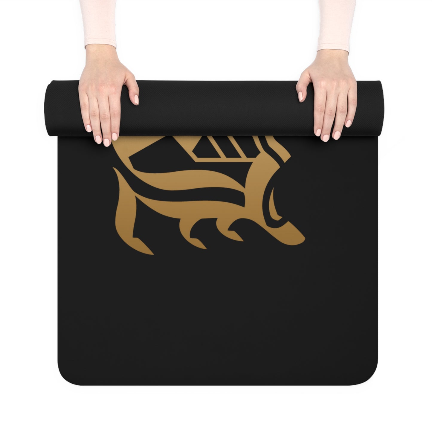 Blessed Rubber Yoga Mat, Non-Slip Exercise Mat, Meditation Mat, Gift for Yogis, Inspirational Yoga Gear