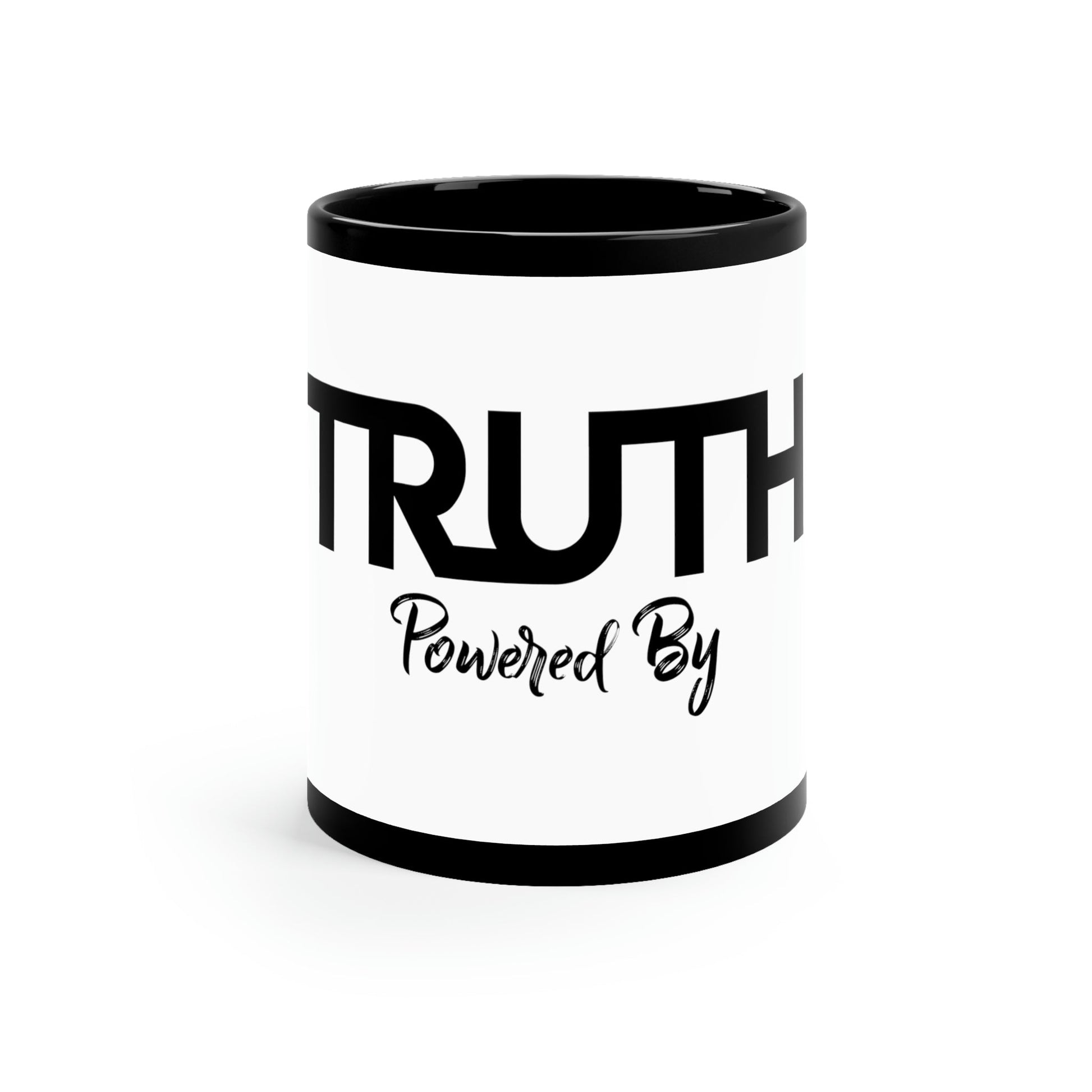 Truth Powered By 11Oz Black Mug