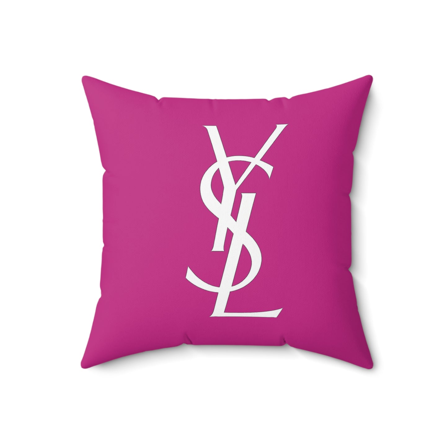 YSL designer Chic Monogrammed Pillow, Decorative Cushion, Stylish Home Decor, Gift for Her, Fashionista Accent Pillow, YSL Inspired Pillow