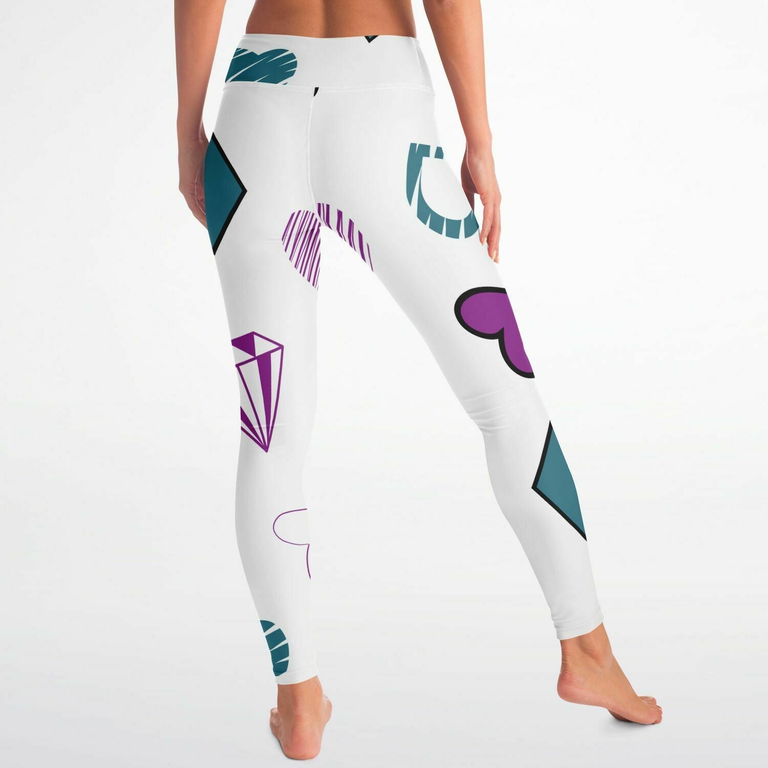 Diamond Love Yoga Leggings - Aop