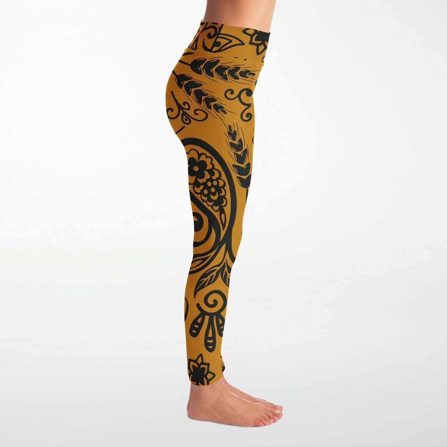 Paisley and Wheat leggings w/ spandex