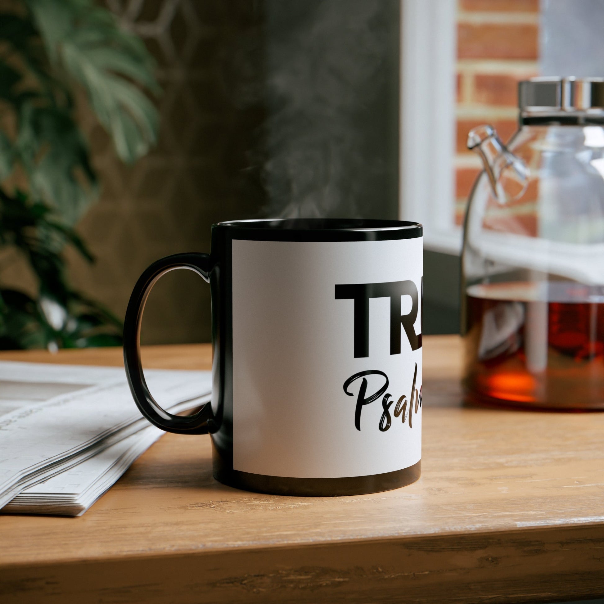 Truth Psalms 23:5 11Oz Black Mug