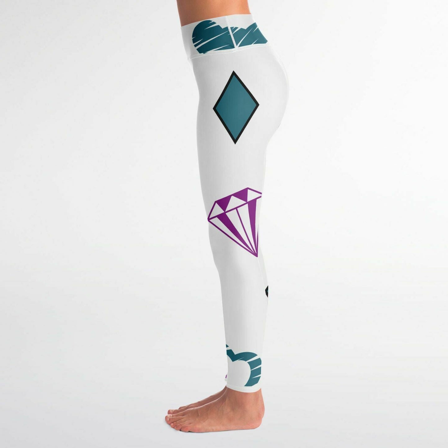 Diamond Love Yoga Leggings - Aop