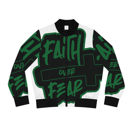 Faith over Fear Women's Bomber Jacket