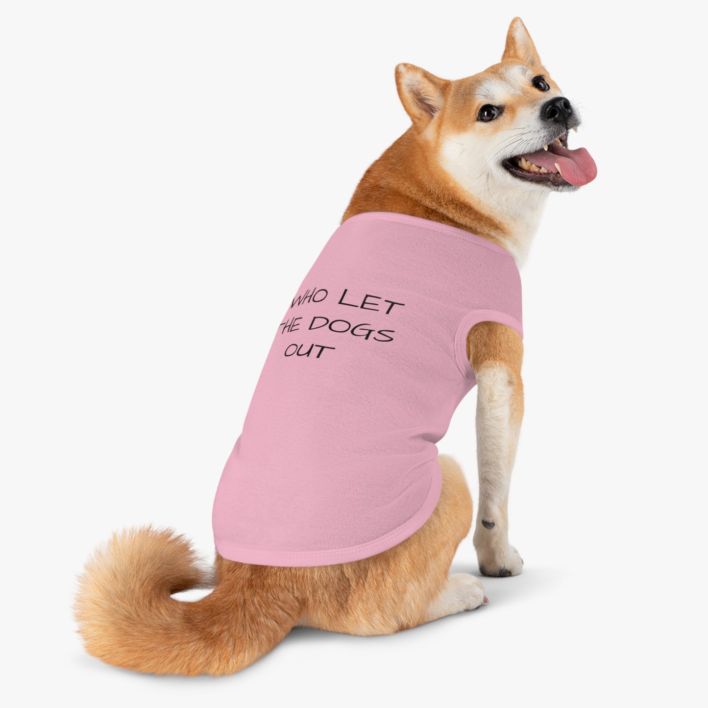 Playful Pet Tank Top - 'Who Let the Dogs Out?', Dog Apparel, Pet Costume, Summer Wear, Dog Lovers Gift, Cute Canine Fashion