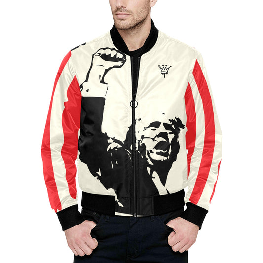 DJT All Over Print Quilted Bomber Jacket