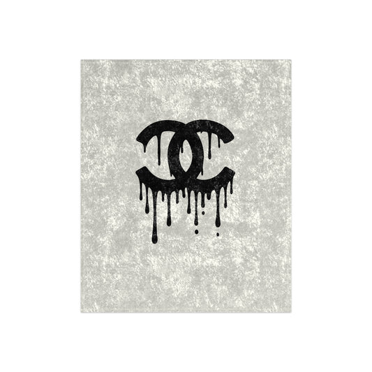 Christ Creations designer inspired Stylish Crushed Velvet Blanket, Cozy Home Decor, Luxury Gift, Modern Living Room, Soft Throw Blanket, Chic Design for Any Occasion