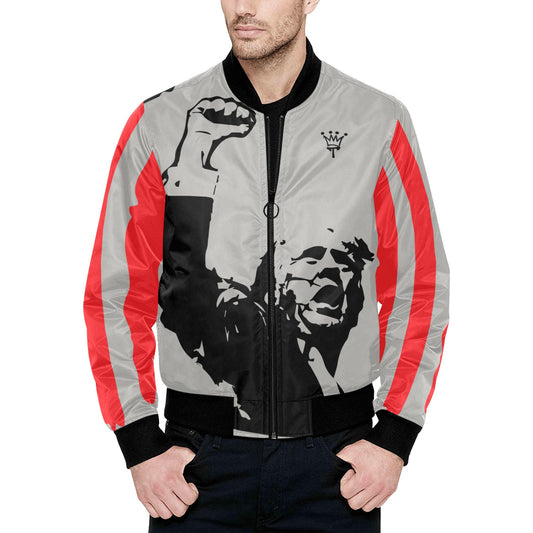 DJT All Over Print Quilted Bomber Jacket