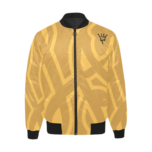 LA All Over Print Quilted Bomber Jacket for Men