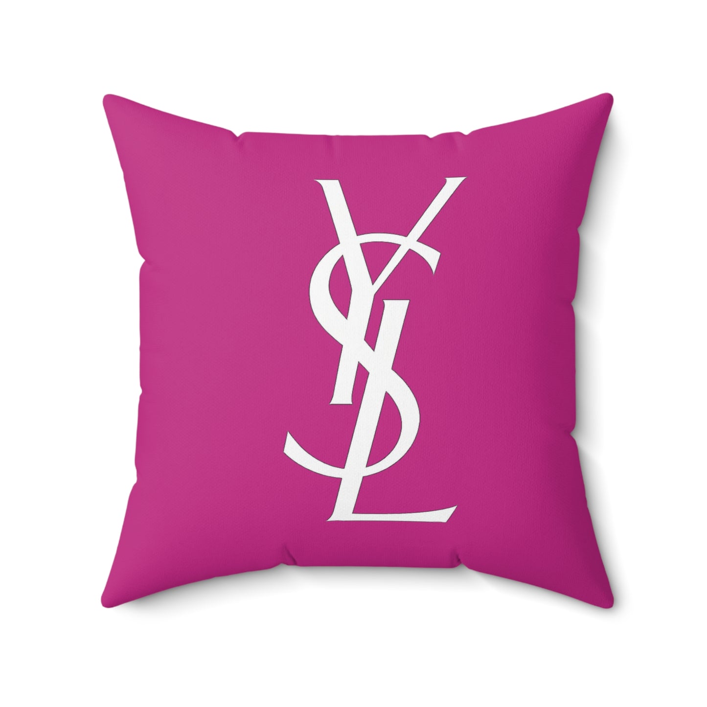 YSL designer Chic Monogrammed Pillow, Decorative Cushion, Stylish Home Decor, Gift for Her, Fashionista Accent Pillow, YSL Inspired Pillow