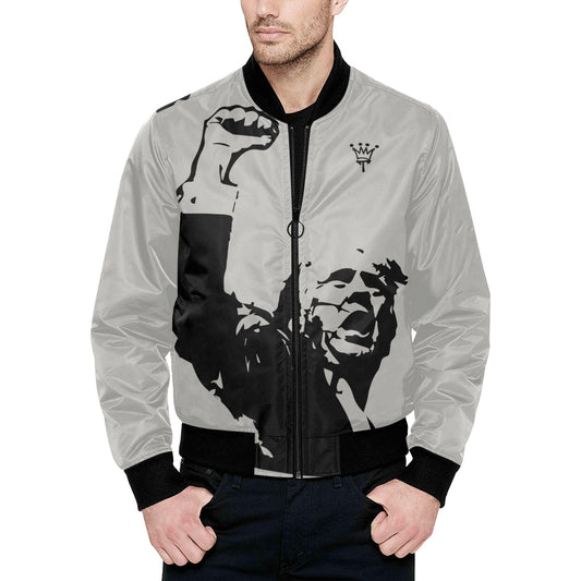 DJT All Over Print Quilted Bomber Jacket