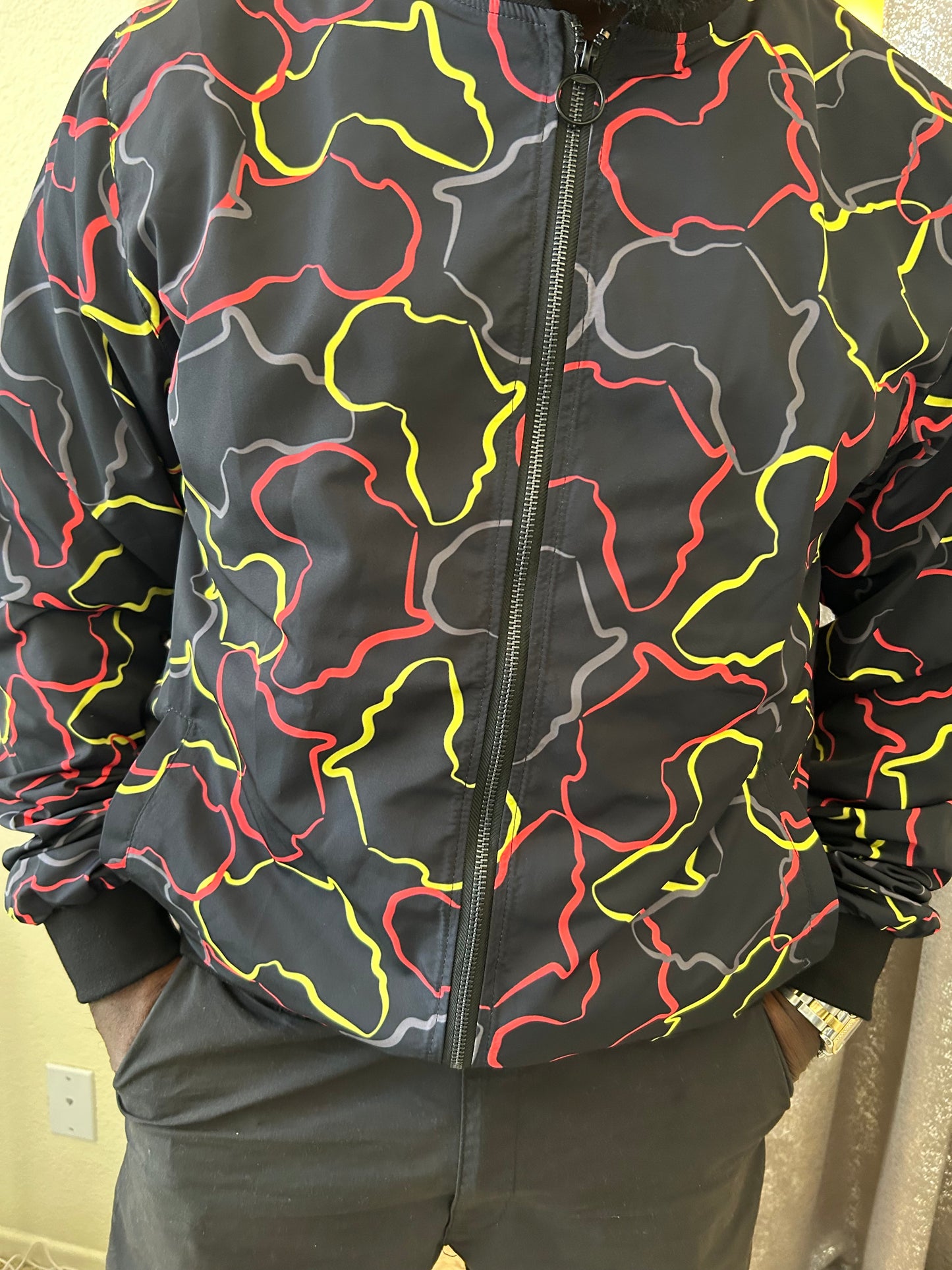 AFRICA OUTLINE WINDBREAKER