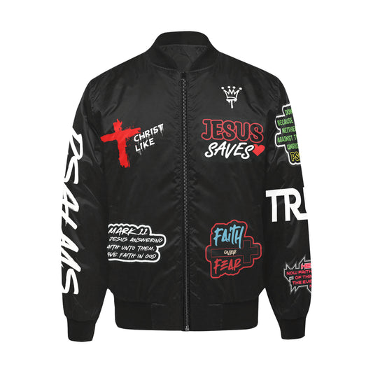 Fraternity of Faith Puff Bomber Jacket