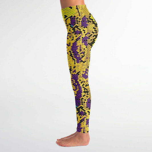 Python Purple & Gold Leggings