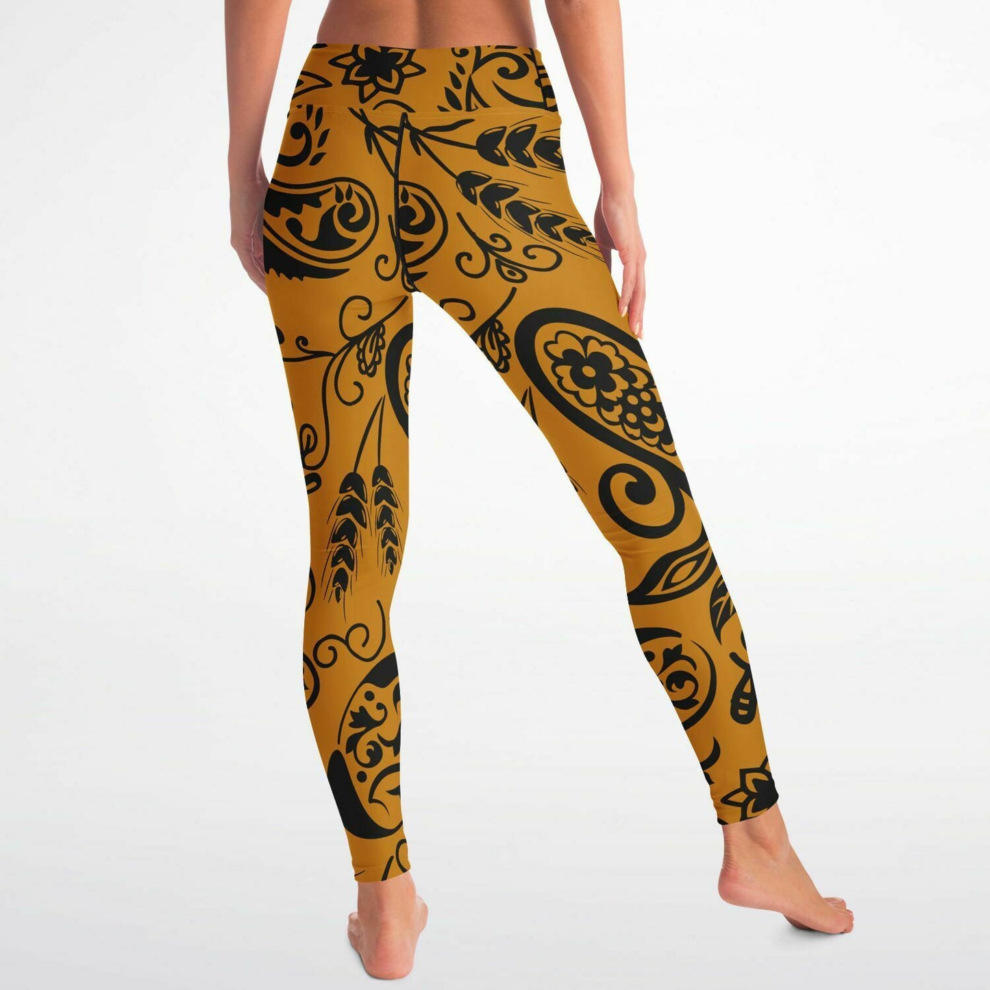 Paisley and Wheat leggings w/ spandex