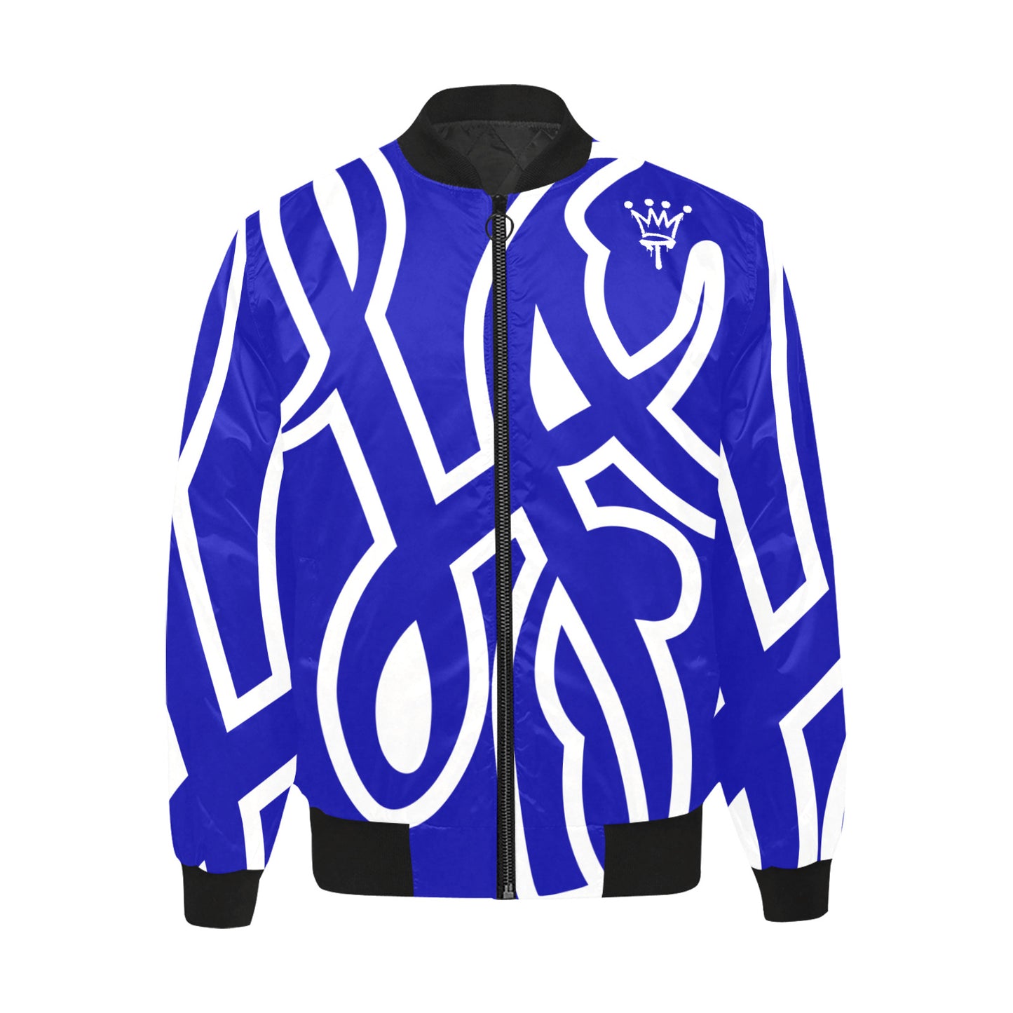 LA All Over Print Quilted Bomber Jacket