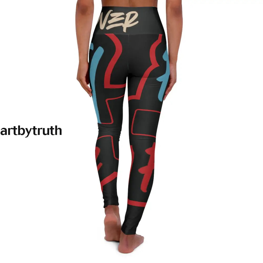 Faith Over Fear High Waisted Yoga Leggings All Over Prints