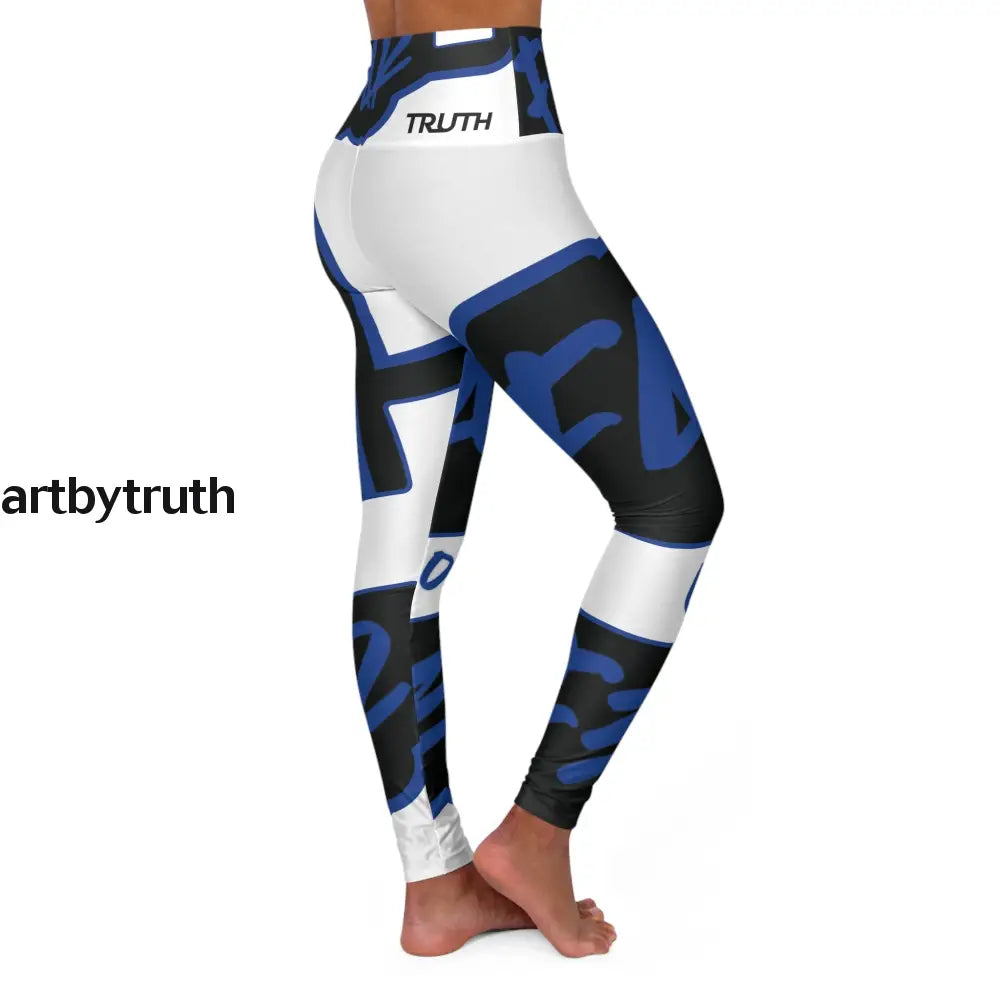 Faith Over Fear High Waisted Yoga Leggings All Over Prints