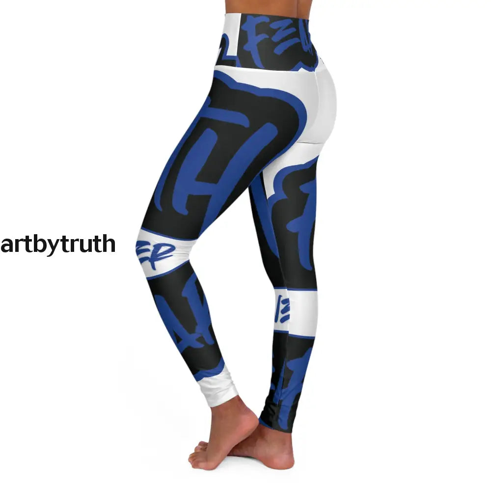 Faith Over Fear High Waisted Yoga Leggings All Over Prints