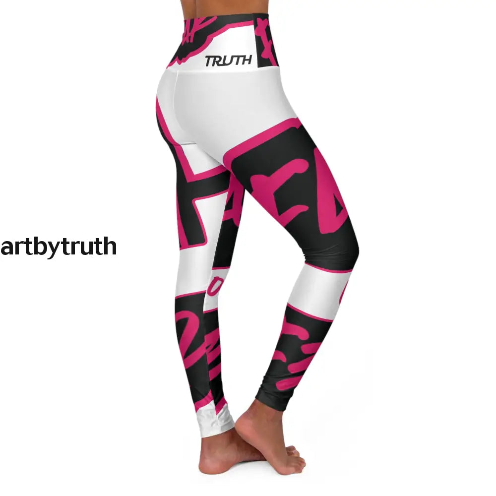 Faith Over Fear High Waisted Yoga Leggings (Aop) All Over Prints