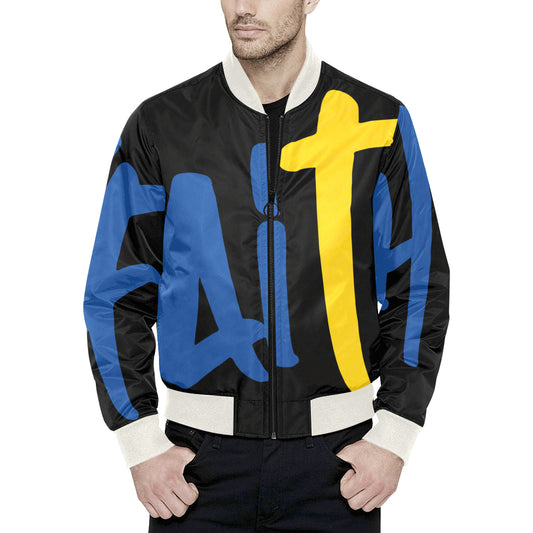 Faith Puff Bomber Jacket