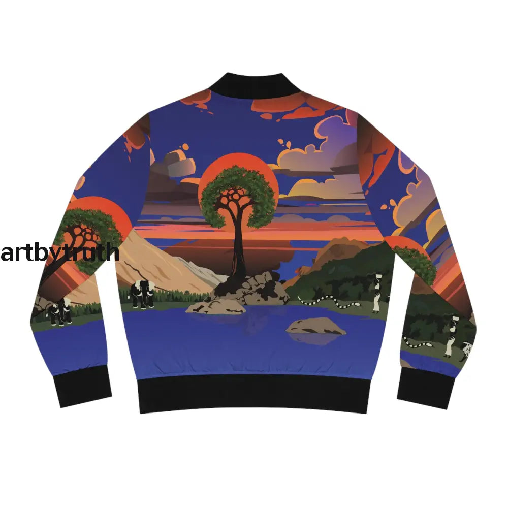 Garden Of Eden Womens Bomber Jacket (Aop) All Over Prints